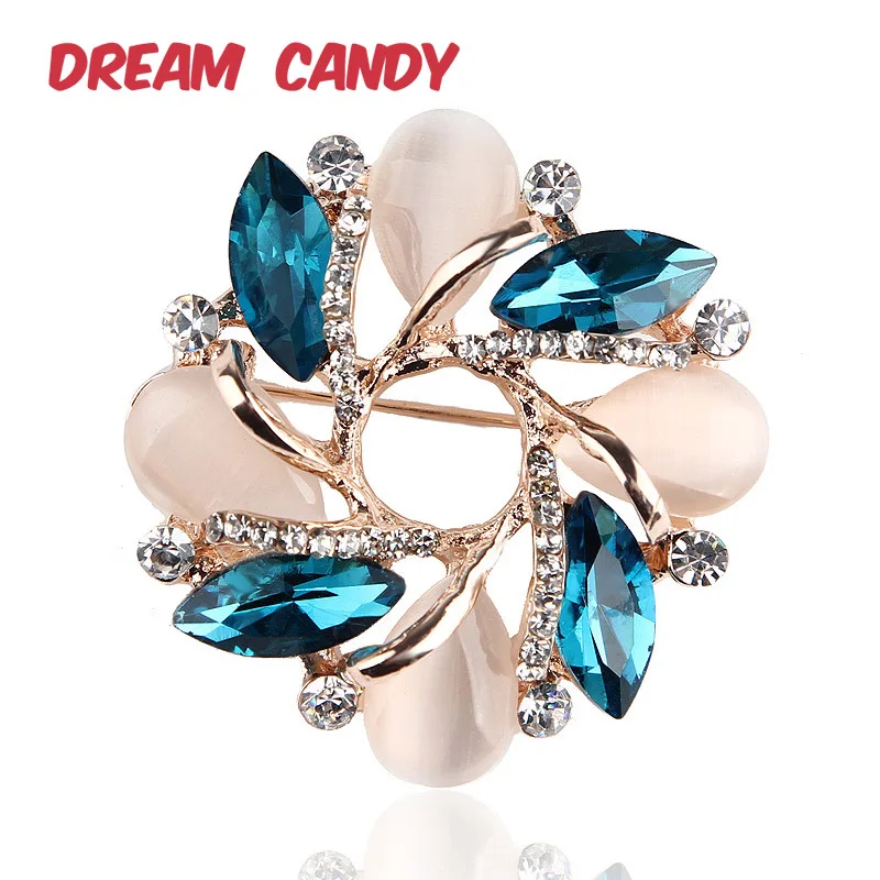 Фантазийные изысканный в форме креста броши для женщин стразы венок бутоньерка