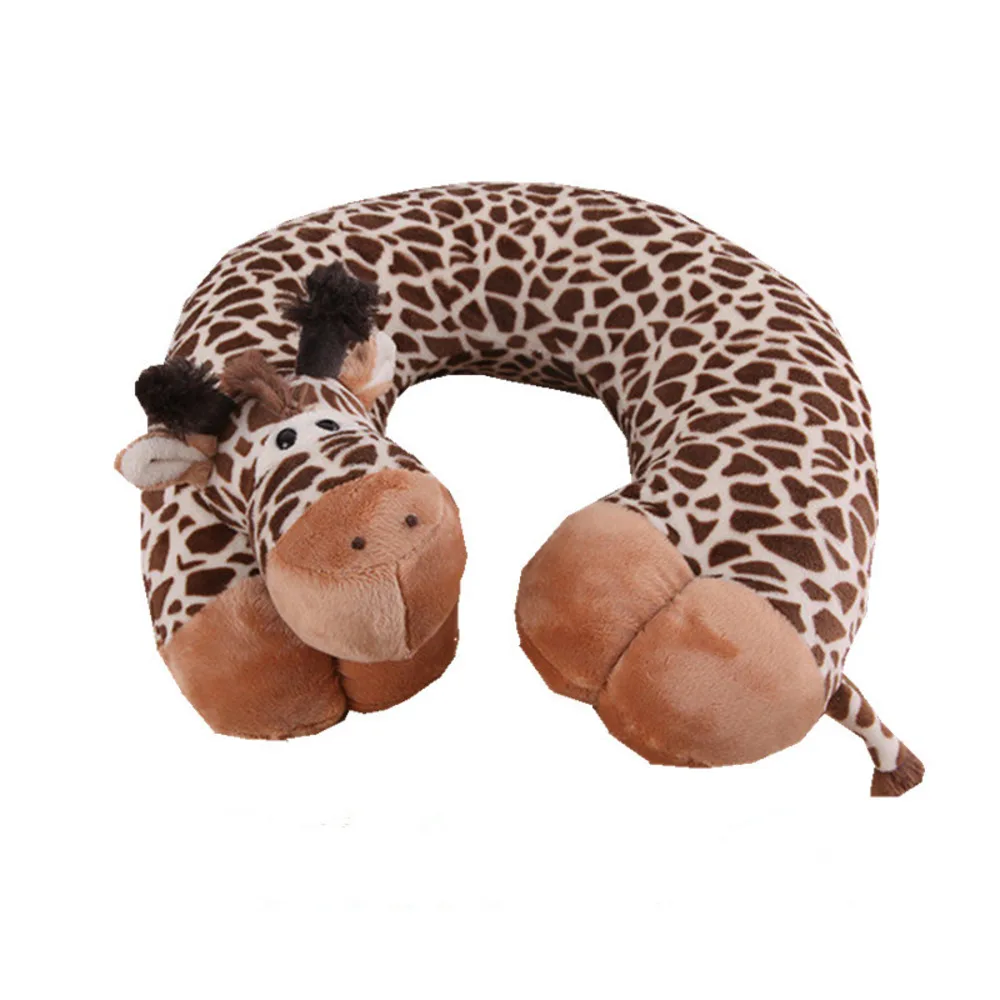 Детская подушка в форме животного для шеи с здоровой обложкой. Подарки на день рождения и Рождество. Бесплатная доставка.