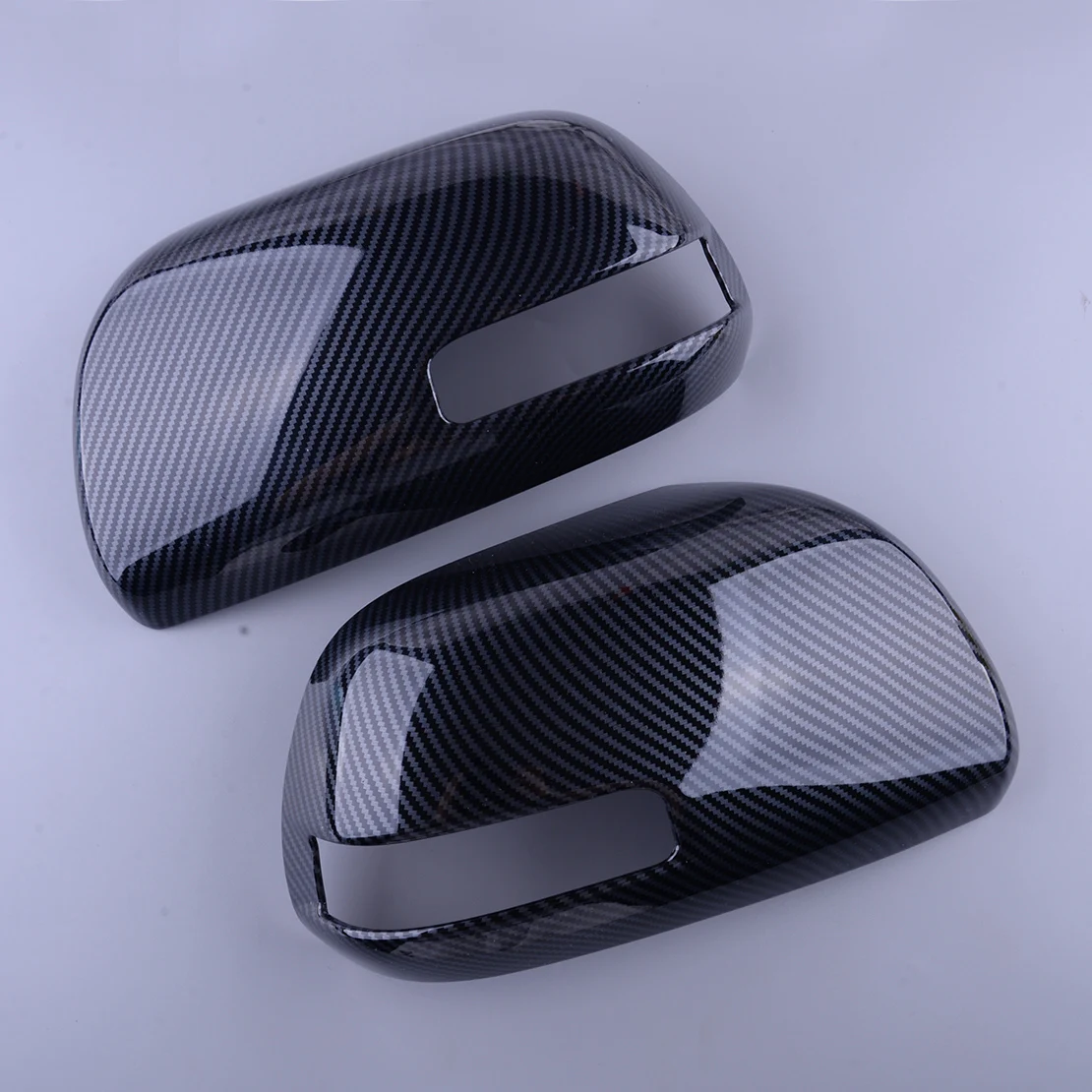 

1 Pair ABS Car Side Door Rearview Mirror Cover Trim with Signal Light Hole Decoration Fit for Toyota Sienna 2011 2012 2013-2020