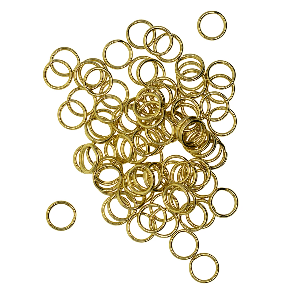 50 шт 10 мм латунное кольцо с разделением части цепи для подключения Омаров