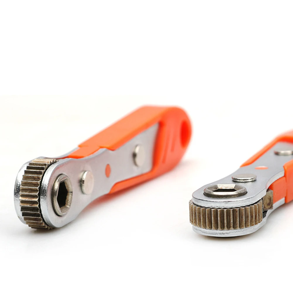 

Hexagon Torx Ratchet Spanner ABS Metal Quick Release Ratchet Wrench Socket Wrench Tools 1PCS Screwdriver Repair Tool 110X30X11mm