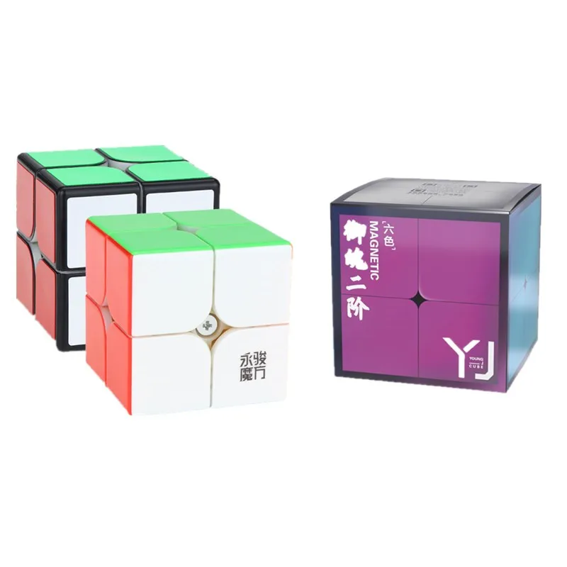 YongJun YJ YuPo M Magnetic Magnet 2x2x2 Safe ABS Magic Cube Educational Intelligence 2x2 Speed Twist Puzzle Kids Toys Gift | Игрушки и