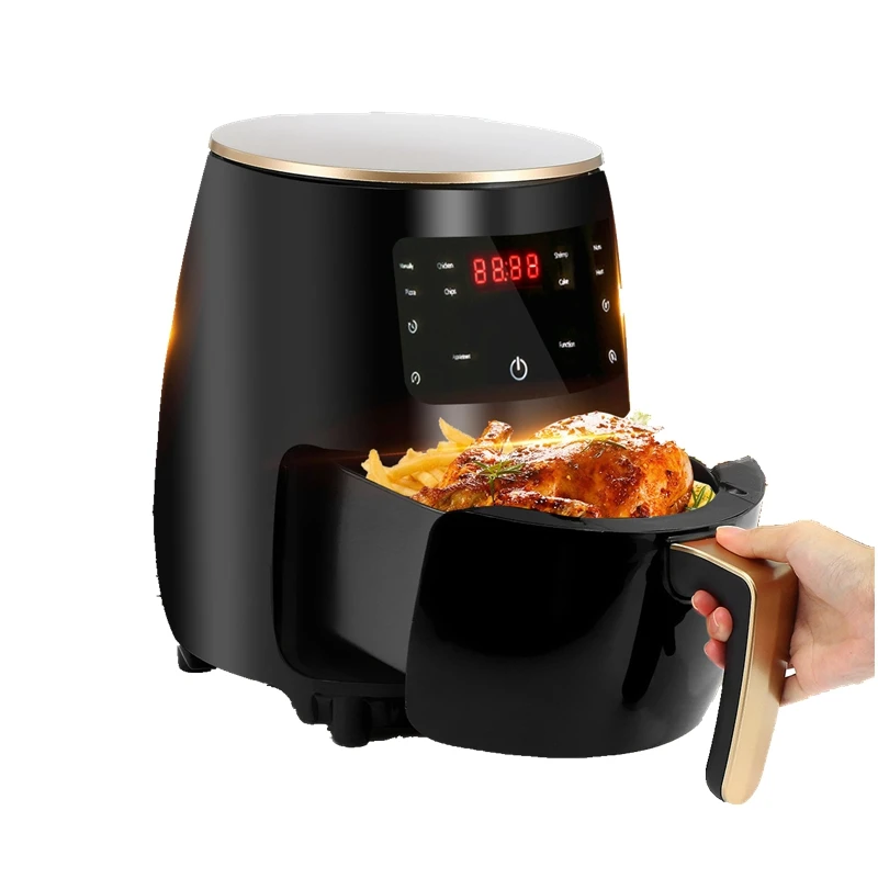 

4.5L 1400W 220V Oil-free Air Fryer Multifunction Health Fryer Cooker Small Touch LCD Deep Airfryer Pizza Fries Fried Chicken