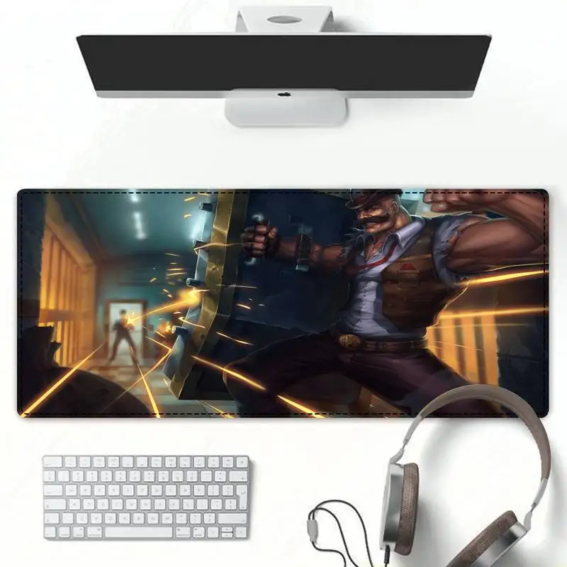 

Hot Sell League of Legends Braum Mouse Pad PC Laptop Gamer Mousepad Anime Antislip Mat Keyboard Desk Mat For Overwatch/CS GO