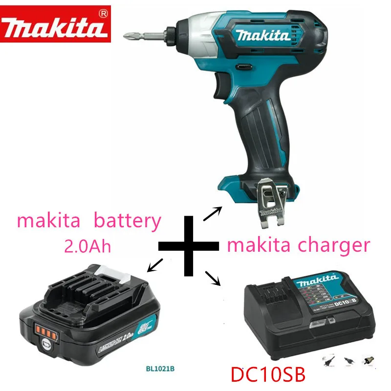 Makita TD110D TD110DSME TD110DWYE 10 8 В CXT Li Ion Аккумуляторный ударный погружной водолазер с 1