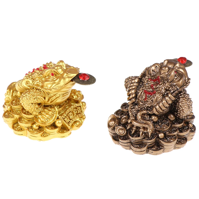 

Фэн-шуй жаба деньги удача богатство китайский золотой Лягушка Жаба монета настольные украшения счастливые подарки автомобиль орнамент