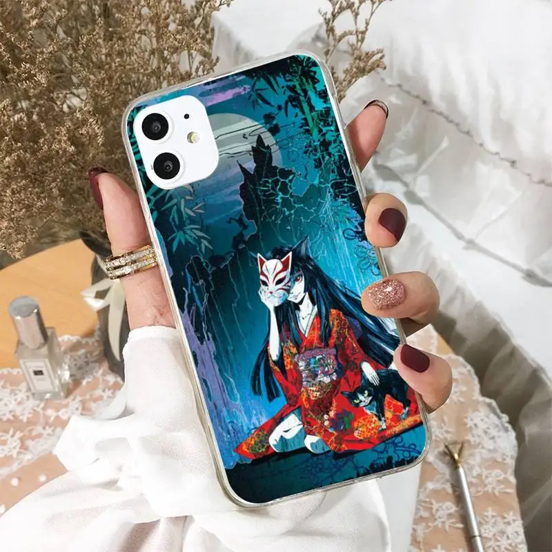 

Japanese Style Anime Phone Case For iphone 5s 6 7 8 11 12 XSMAX XR pro plus mini se2020 Cover Fundas Coque