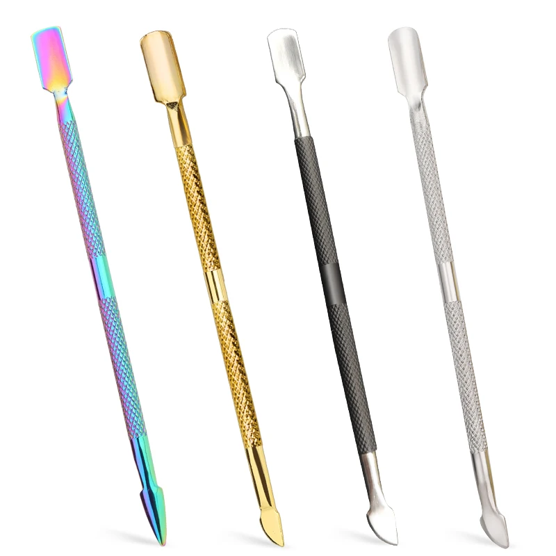 

RORGETO Black/Color/Gold/Silver DIY Leather Craft Tool Stainless Steel Leather Edge Oil Painting Pen Double Headed Glue Stick