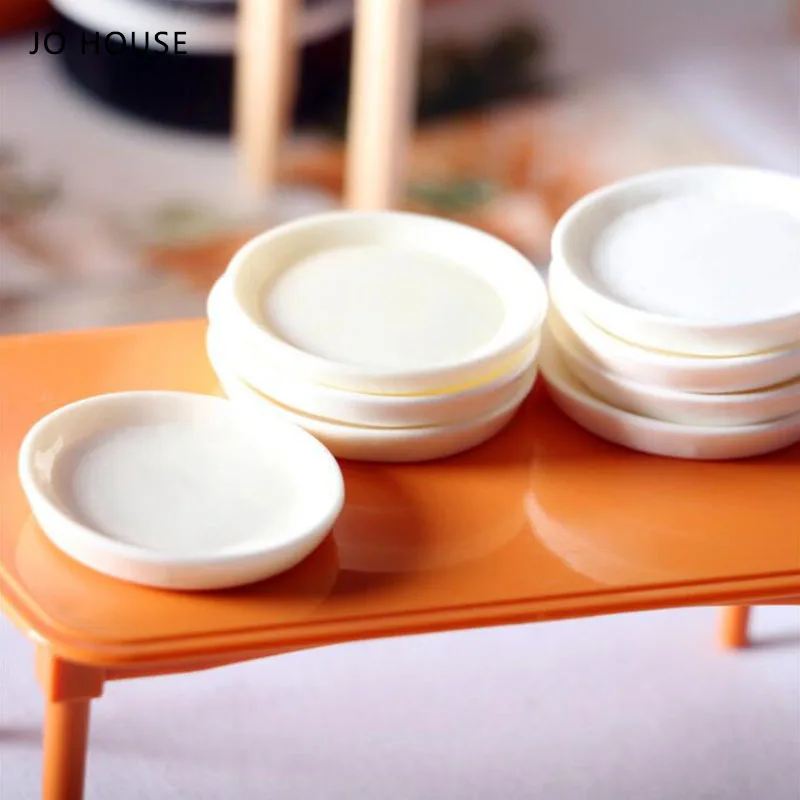 

Миниатюрная керамическая тарелка JO HOUSE 1:12 1:6 модель для кукольного домика Миниатюрные аксессуары для кукольного домика