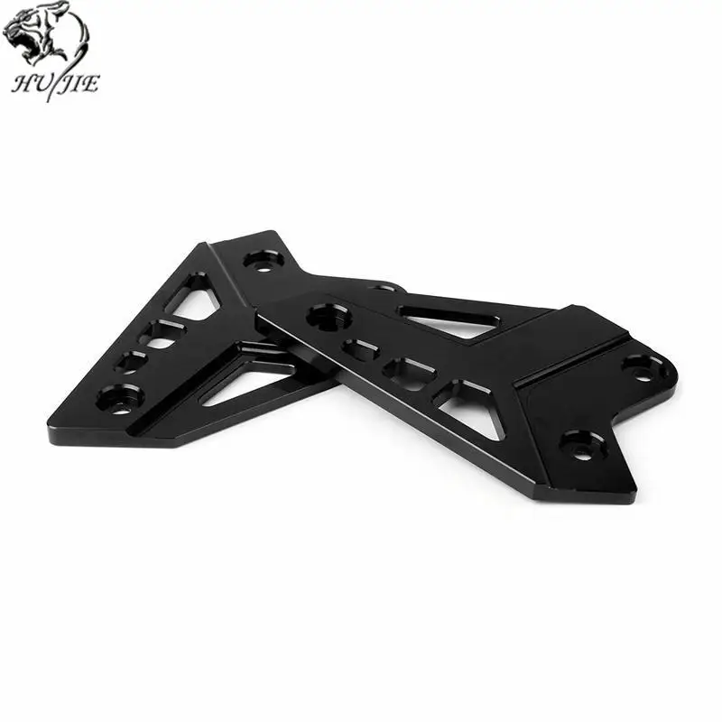 

CNC Footpegs Heel Plates Guard Protector Aluminum black For Kawasaki Z900 2017 Bk TP