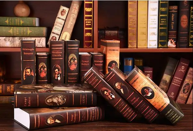 Винтажная искусственная книга Декор для дома гостиной имитация европейского