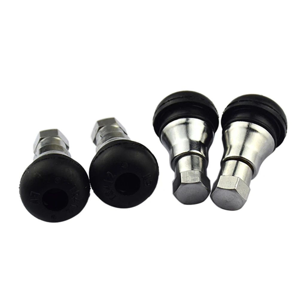 

Tire Valve Stems Tyre snap-in Short Metal in chrome sleeve and cap