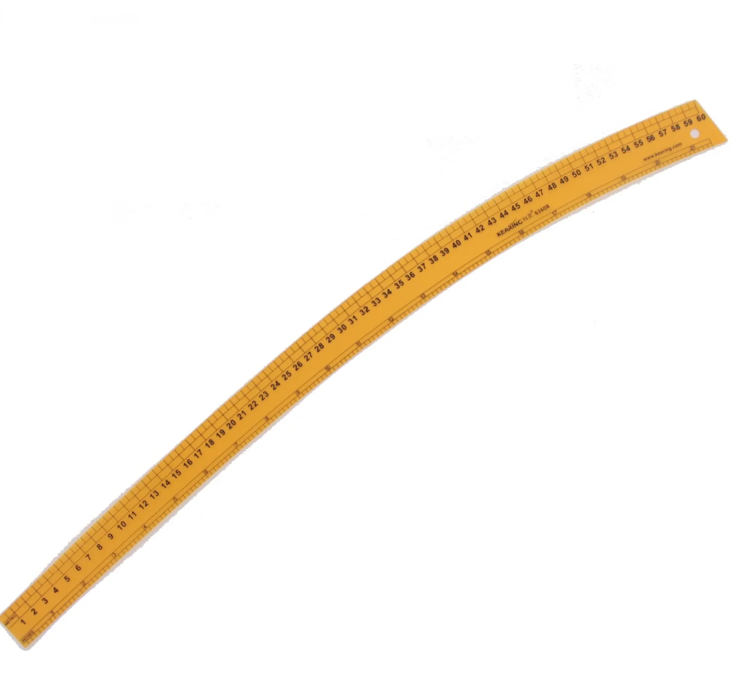 

60 cm Durable Plastic Vary Form Curve Ruler with Sandwich Line for Handicraft Pattern Making For Sew Area 1.2mm Thick #6360B