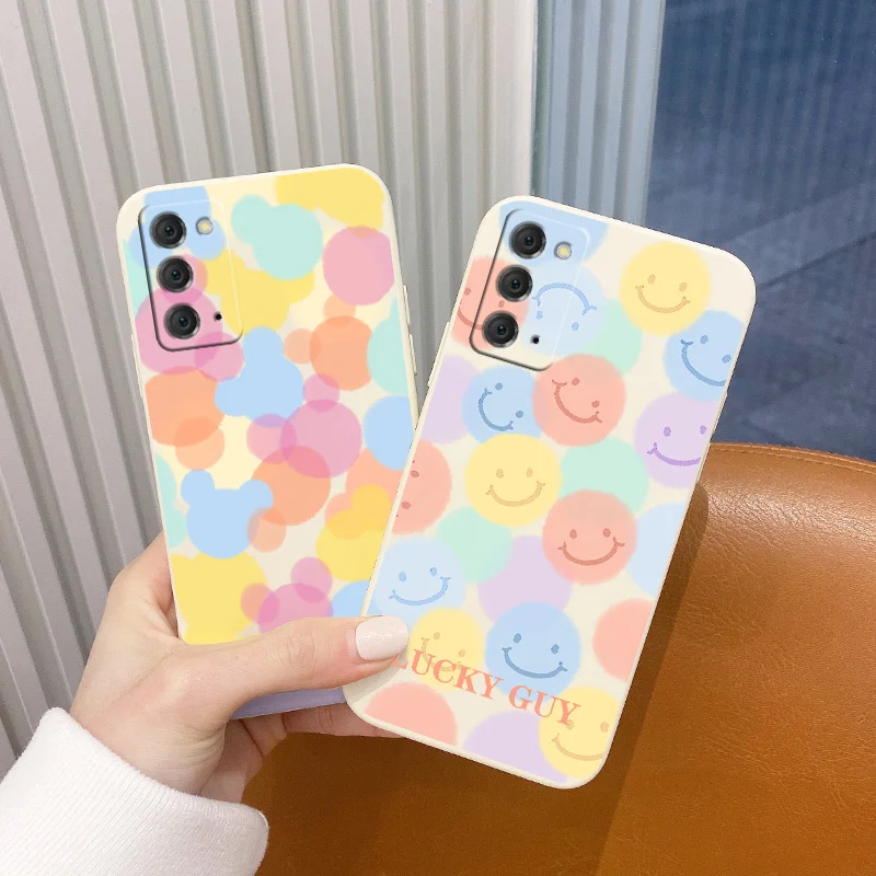 

Funny Candy Liquid Silicone Phone Case For Samsung Galaxy A32 A22 A12 A02 A02S EU 4G 5G Cover