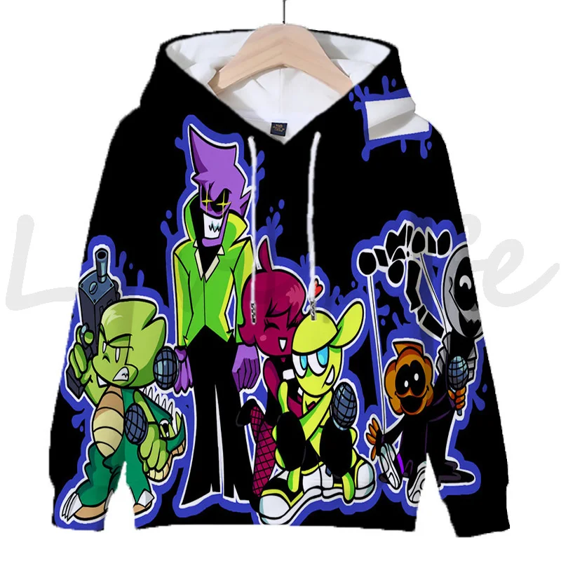 

Friday Night Funkin Hoodies Unisex Tracksuit Women Sweatshirts Men Pullover Cartoon Long Sleeve Funny Clothes Plus Size