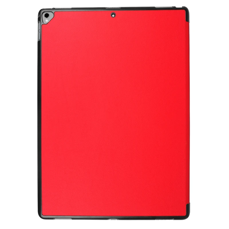 Для iPad Pro 12,9 / чехол-карандаш, Tri-складной роскошный Тонкий Магнитный чехол из искусственной кожи для планшета с откидной крышкой - Цвет: Красный