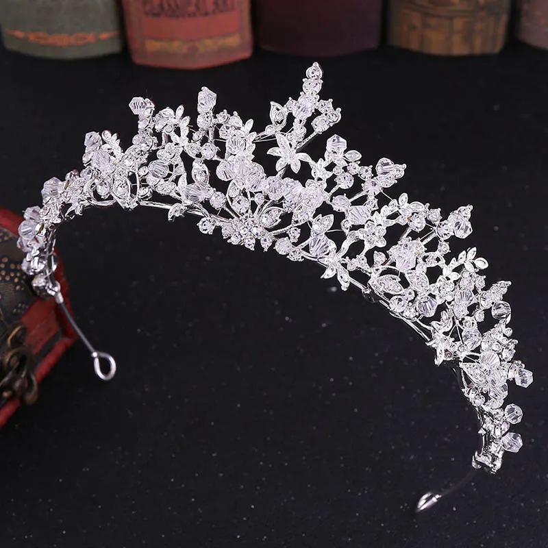 

2021 New High Grade Bridal Wedding Tiaras Fashion Handmade Rhinestones Crown Crystal Crown for Bride Princess Headbands Wedding