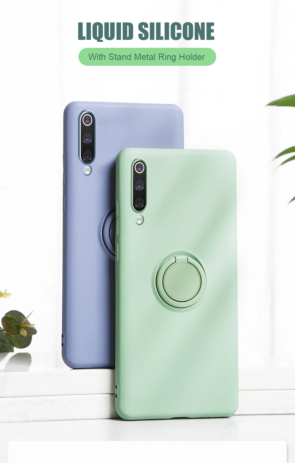 Мягкий силиконовый чехол, чехол для Xiaomi mi 9 SE mi 9 Red mi K20 Pro 9 T, металлическое кольцо-держатель для телефона, силиконовый чехол на Xiaomi mi 9 SE, чехол 9SE