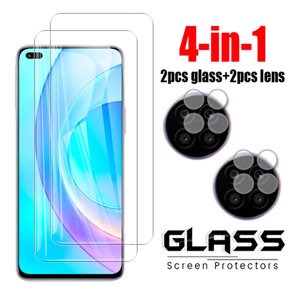 

4in1 Full Cover Tempered Glass For Honor 50 lite Screen Protector For Huawei nova 8i NEN-L22 Camera Glass