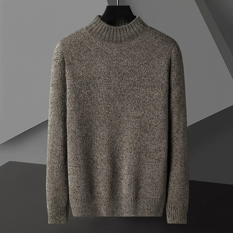 Новинка Осень-зима Однотонный свитер Джокера Мужской пуловер Повседневный