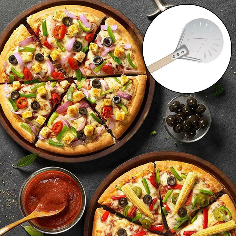 Perforated Pizza Peel 7/8/9" Turning for Homemade Bread Bakers MUMR999 | Дом и сад