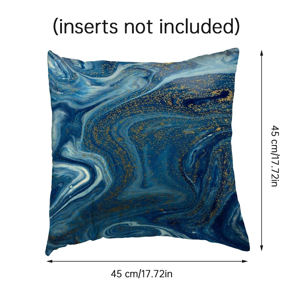 

High-Grade Throw Pillow Case Marble Print Cushion Cover Pillowcase Bed Room Sofa Home Decor For Bed Sofa Decoration 45x45cm