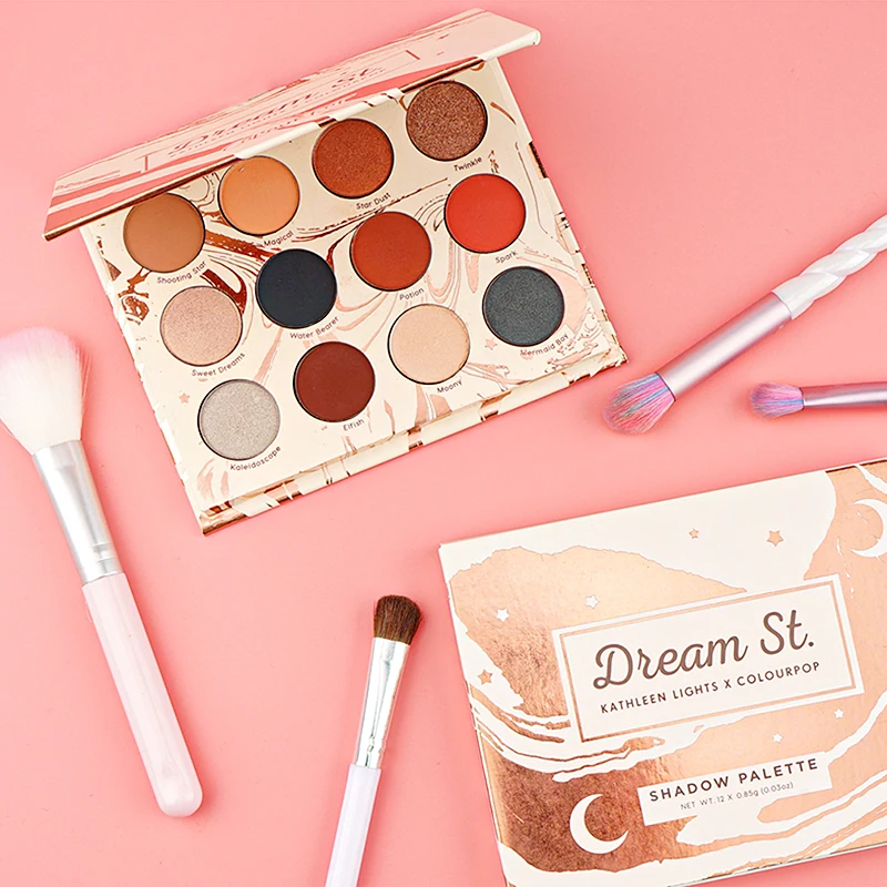 Блестящие тени для век Colourpop палитра теней пигменты глазурованные цветные