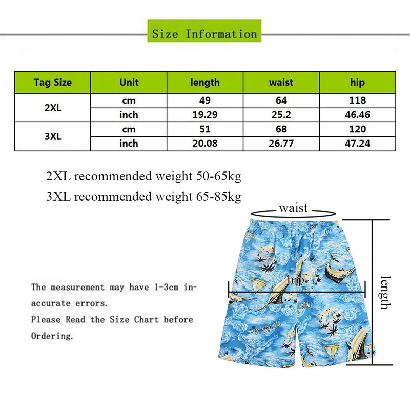 

Men Fashion Printed Board Shorts Quick Dry Beach Shorts Mens Printing Trunks Nice Summer Beach Shorts VogueShorts