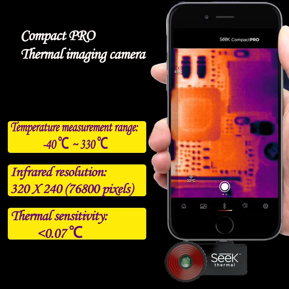Seek термальная компактная профессиональная инфракрасная тепловизор камера PCB