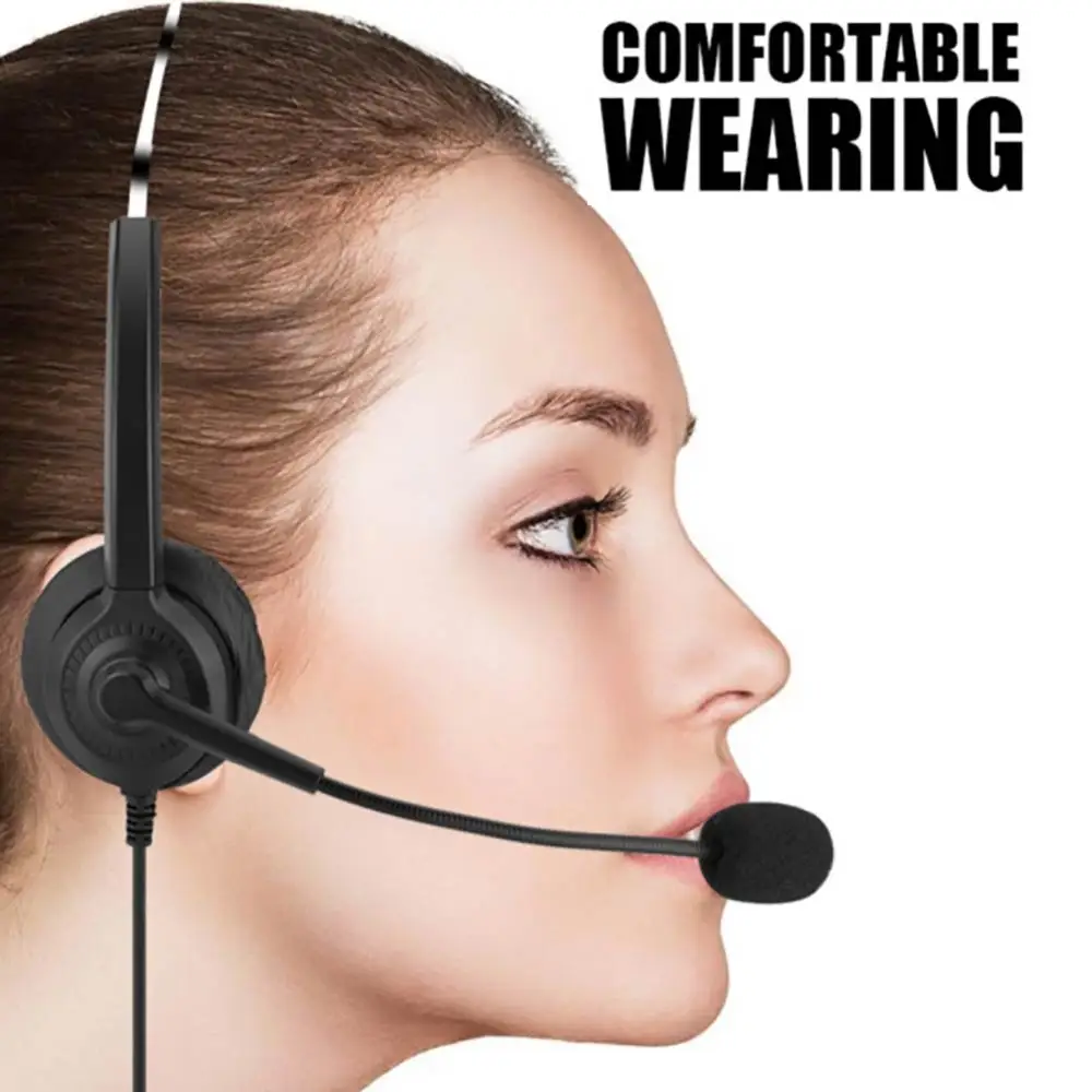 USB Headset With Microphone Noise Cancelling Computer PC Lightweight Wired Headphones For /Laptop/Mac/ School/Kids | Электроника