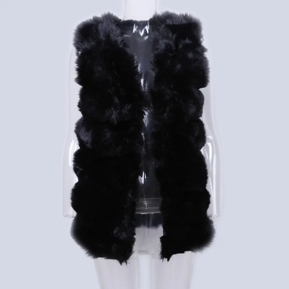 Женский жилет на меху зимний из лисьего меха | Женская одежда