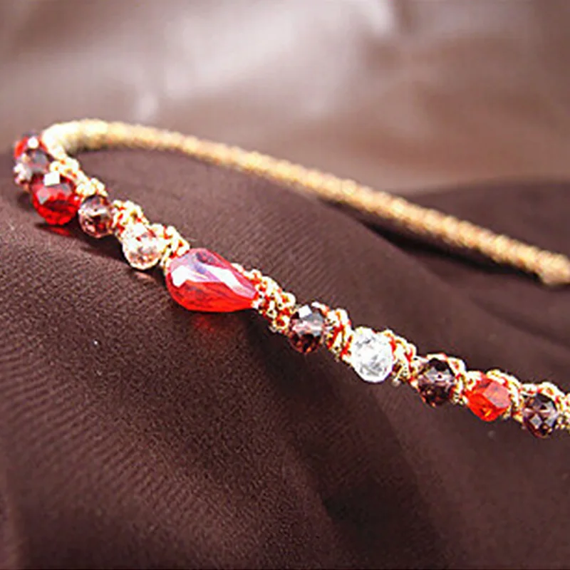 Colorful Crystal Rhinestone Hairpins Headband Women Girls Fashion Korean Style Headwear Bangs Clips Pins Barrette Hair Hoop | Украшения и