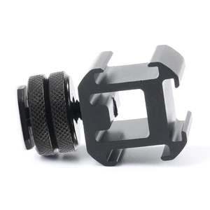 Держатель для камеры DSLR, микрофона, монитора, вспышки, с двумя винтами на крепление-адаптер для горячего башмака градусов