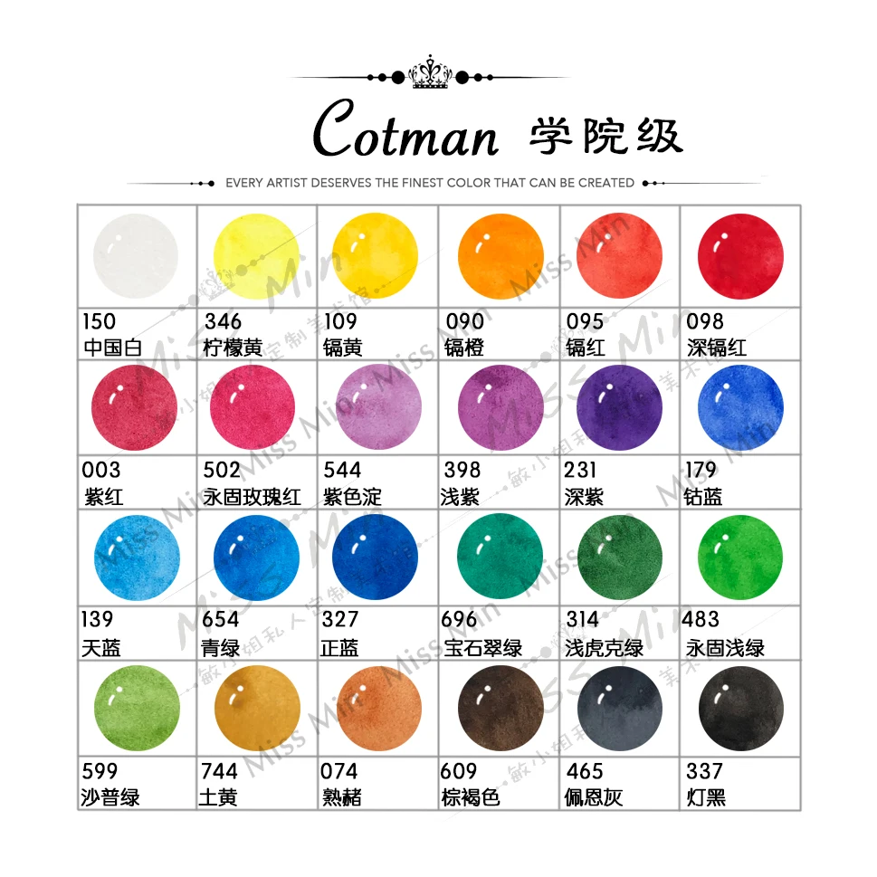 Виндзорский Ньютон 44 цвета акварельная краска пробная 0 8 мл в комплекпосылка