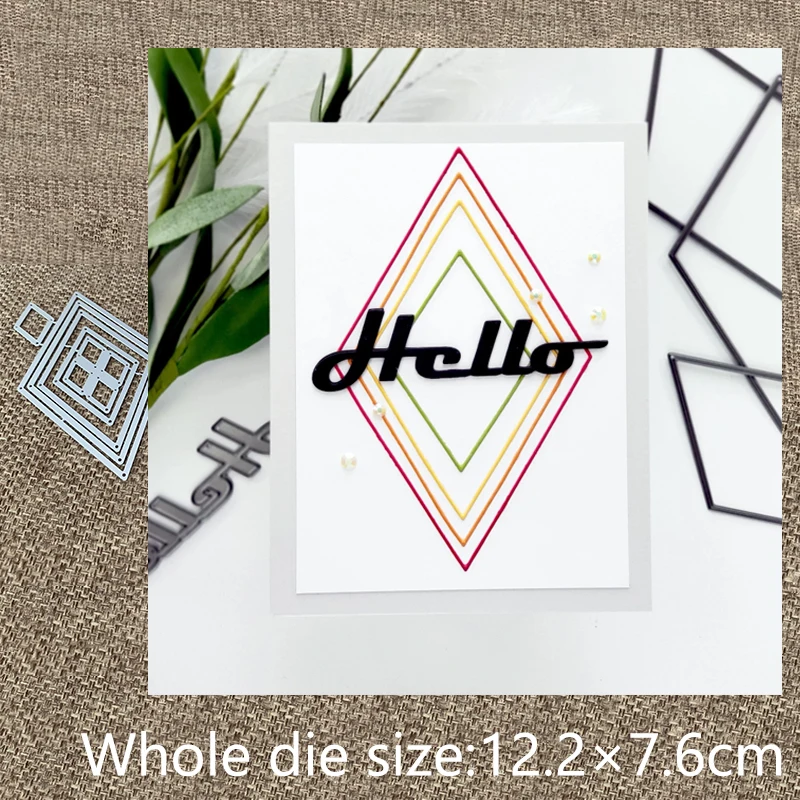 Металлические режущие штампы XLDesign трафаретная форма для рам Алмазное украшение