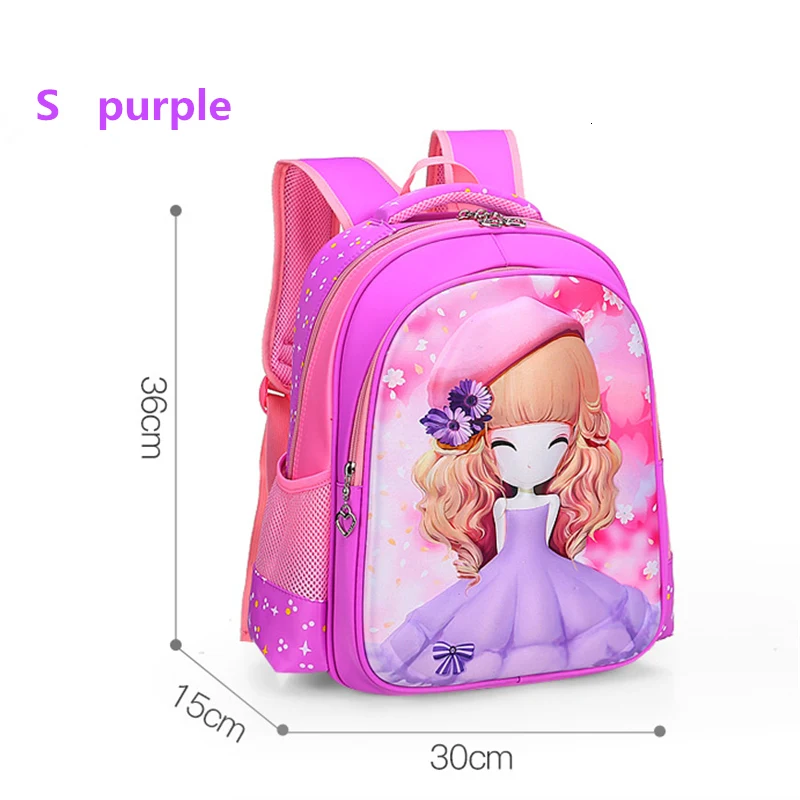 YK-Leik  fashion cartoon printing children school bags for girls High quality waterproof schoolbags Cute child backpacks