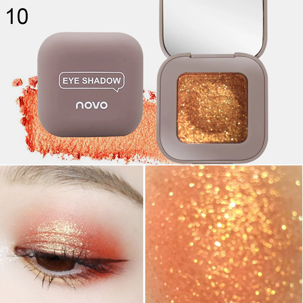 10 цветов блестящие тени для век галактика палитра макияжа мерцающие матовые