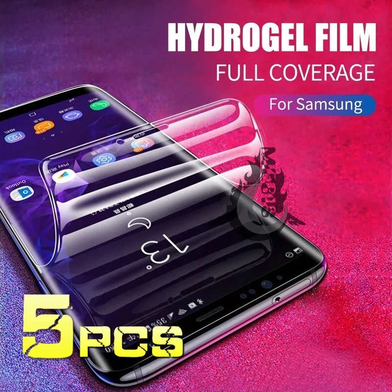

Гидрогелевая пленка для Samsung S10 S9 S8 S10 S20 S21 Plus Ultra Samsung A30s A50s A70s A31 A51 A71 A80 A90, защитная пленка для экрана, 5 шт.