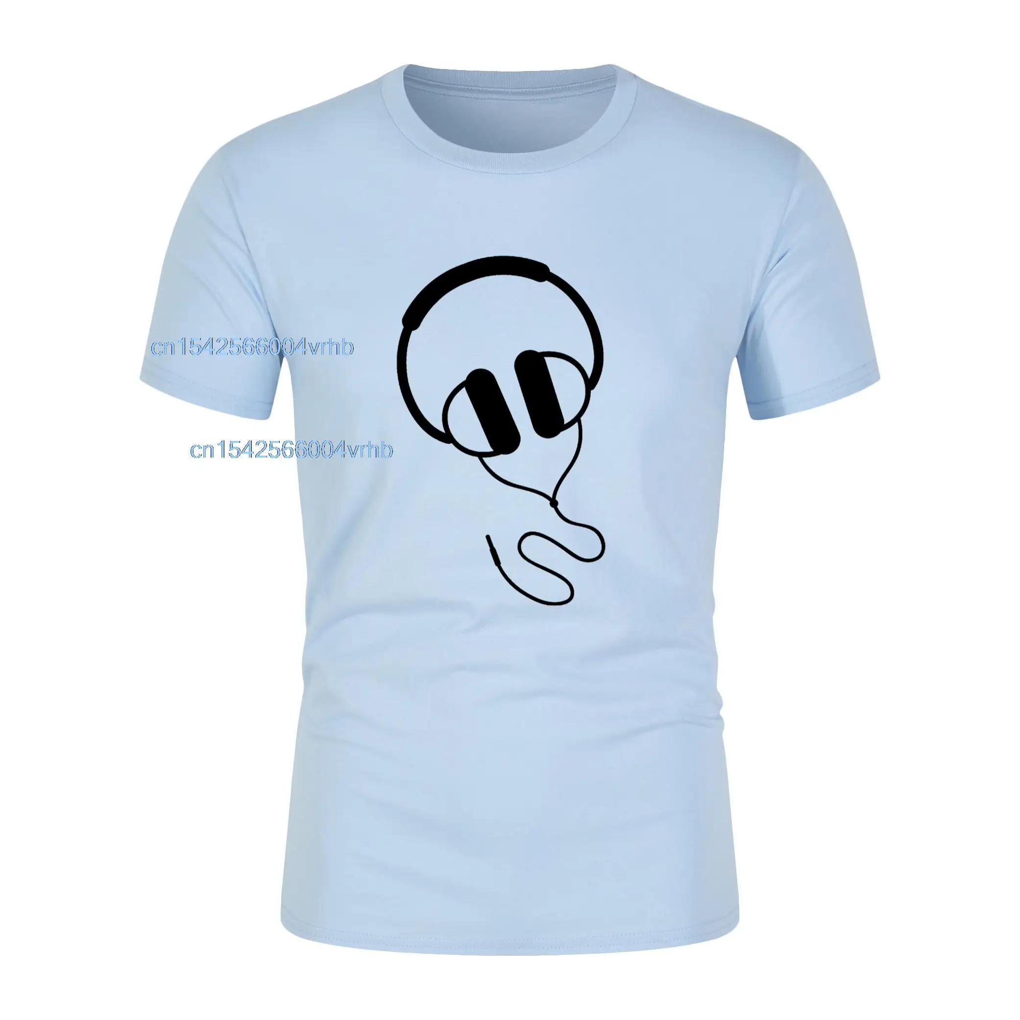 2021 забавная футболка с наушниками и музыкой крутые футболки из 100% хлопка простым