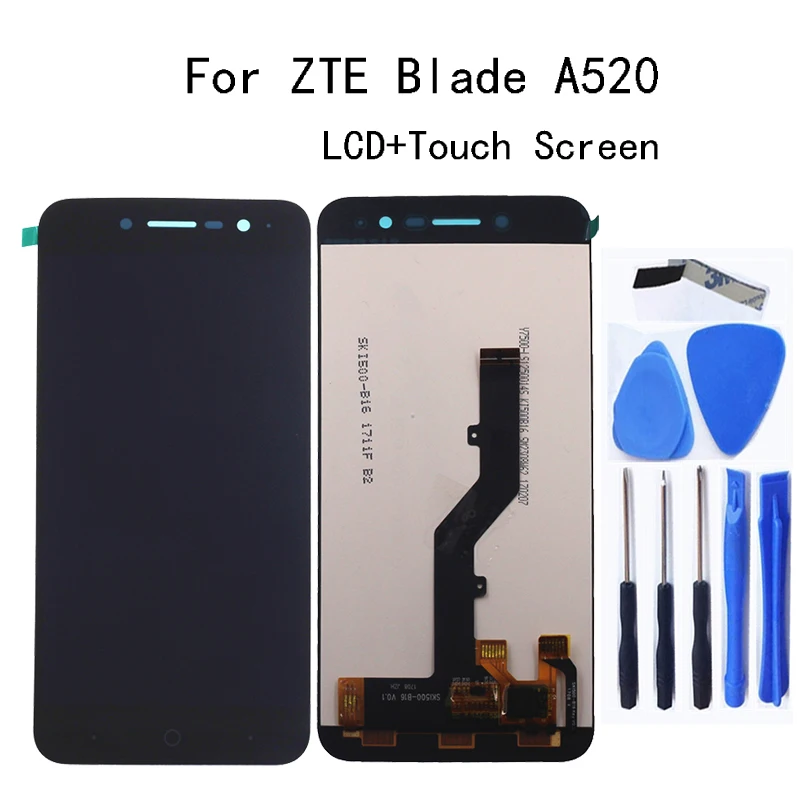 5 0 дюймов оригинал для ZTE лезвие A520 ЖК дисплей кодирующий преобразователь