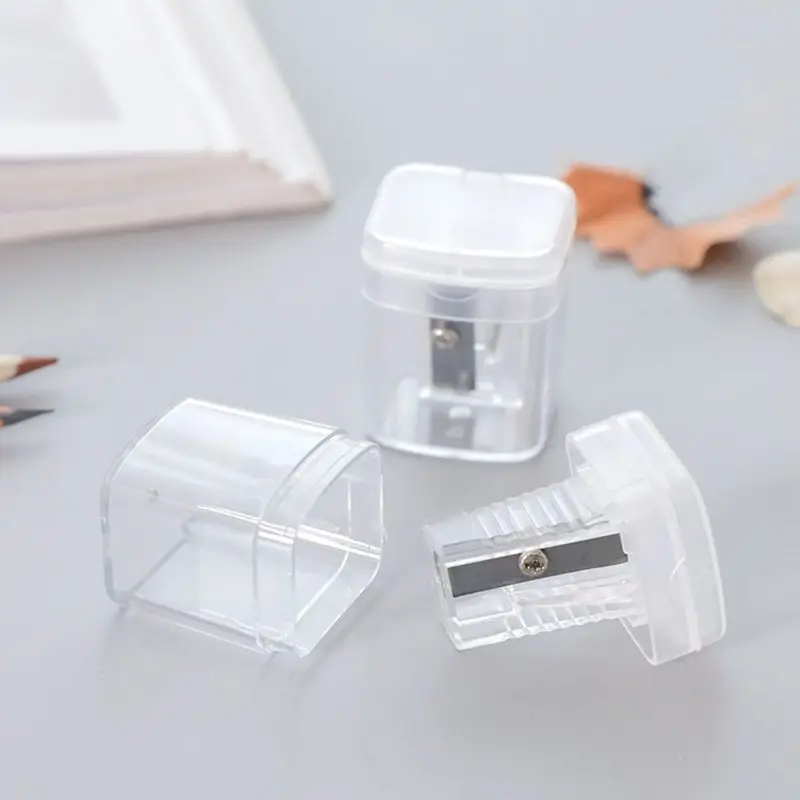 

Transparent Pencil Sharpener Manual Pencil Cutting Rotary Sharpener Stationery