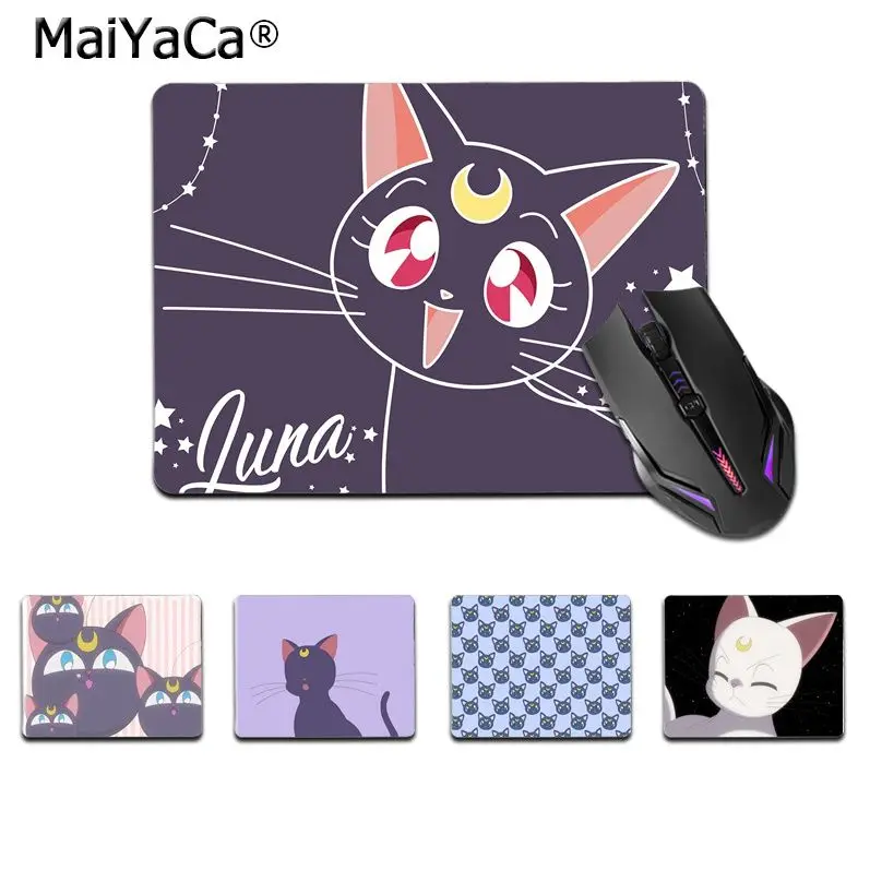 

Коврик для мыши Maiyaca из силикона, с изображением Луны и кошки