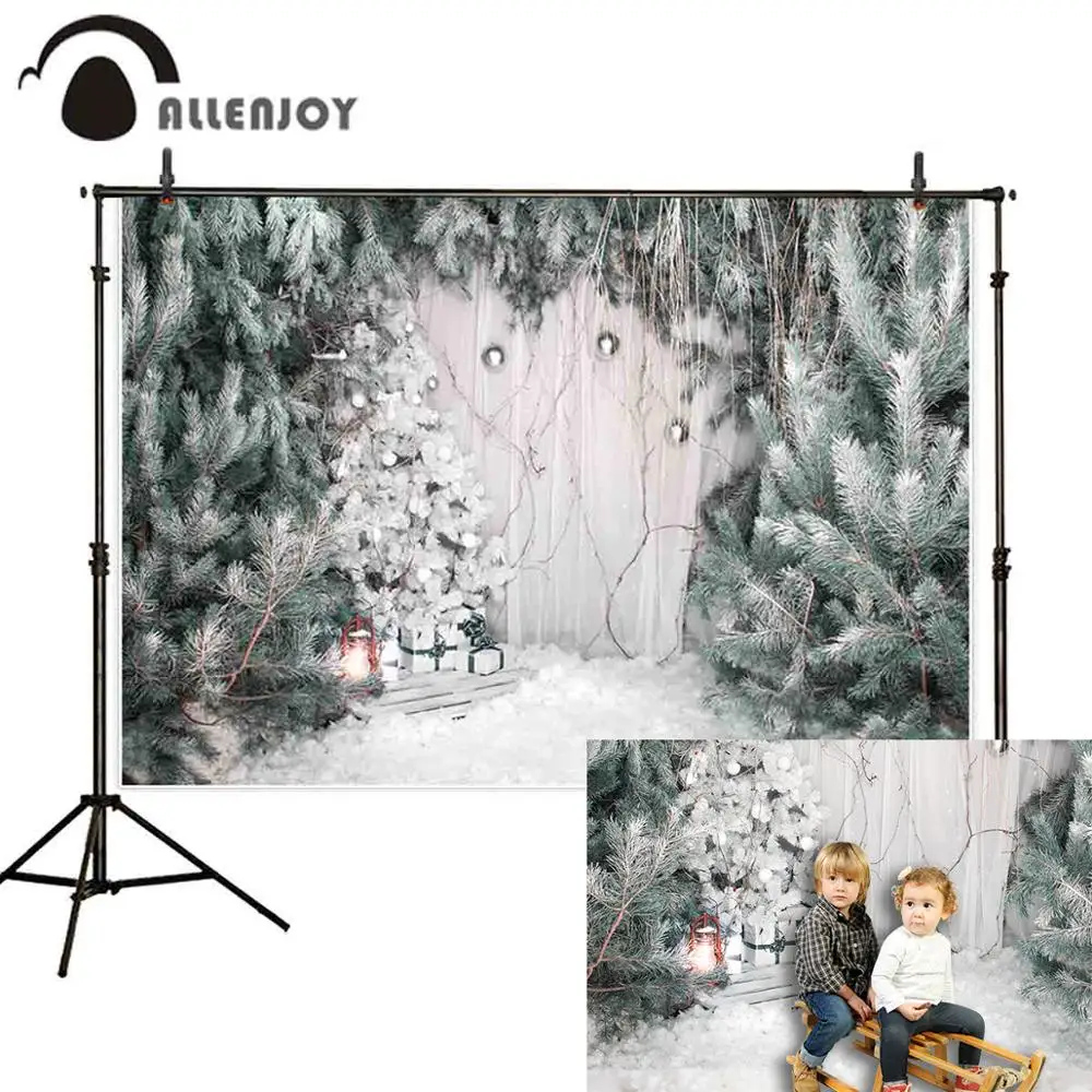 Новогодний праздничный фон Allenjoy обои Рождественская елка реквизит для