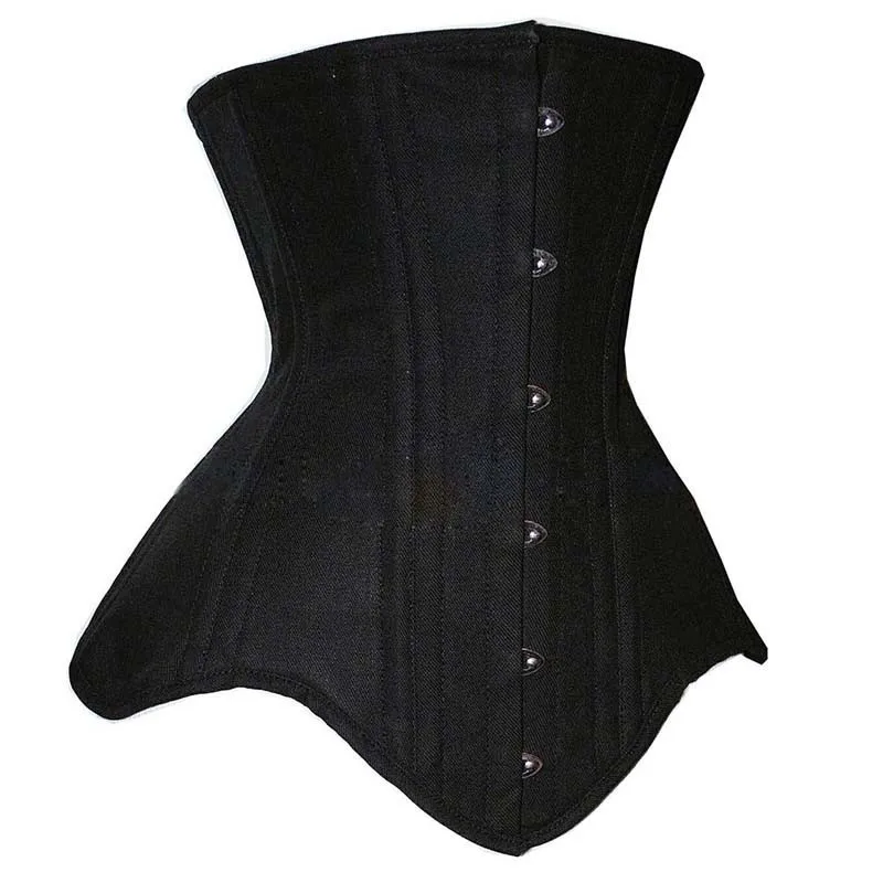 

Waist Trainer Body Shaper 26 Steel Bones Corset Slimming Bustier Tops Waist Trainer Belts Black XS-2XL Outwork Women Corset