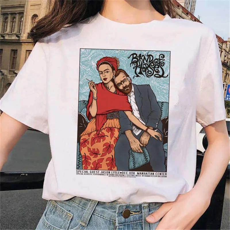 

Women's T-shirt Art Oil Painting Print Cute Women's T-shirt Casual Harajuku Graphic T-shirt Funny ulzzang grunge