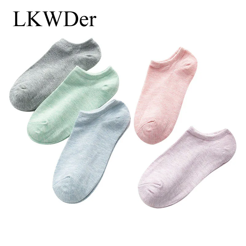 

LKWDer 5 Pairs Womens Ankle Socks Cute Cartoon Animals Quality Combed Cotton Socks Summer Breathable Soft Sock Calcetines Meias