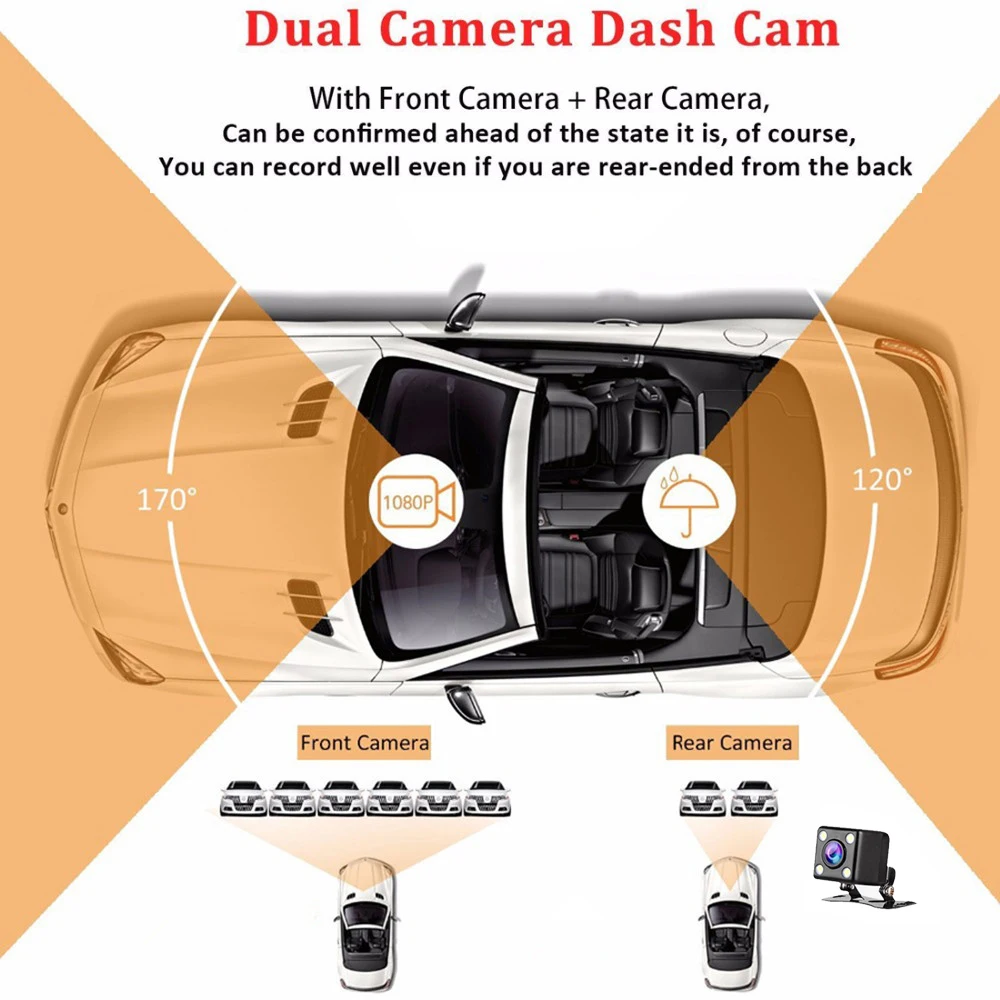 2020 Новое поступление присоска 3 6 дюймов 1080P HD вождения dvr/dash камера автомобиля Dash