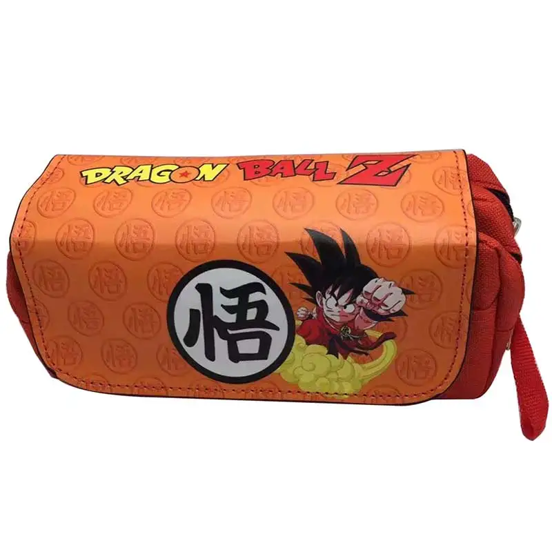 Dragon Ball Z пенал мяч Дракон аниме персонажи черепаха большой емкости молнии ручки, карандаши, Канцтовары PU косметички, чехлы для кистей