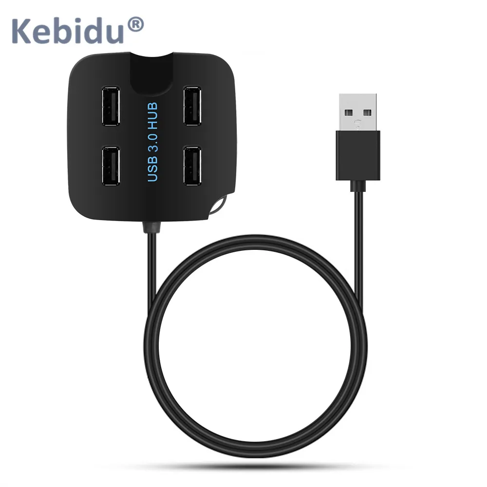 USB-концентратор Kebidu 4 порта USB 3 0 быстрое зарядное устройство 2 для настольных ПК