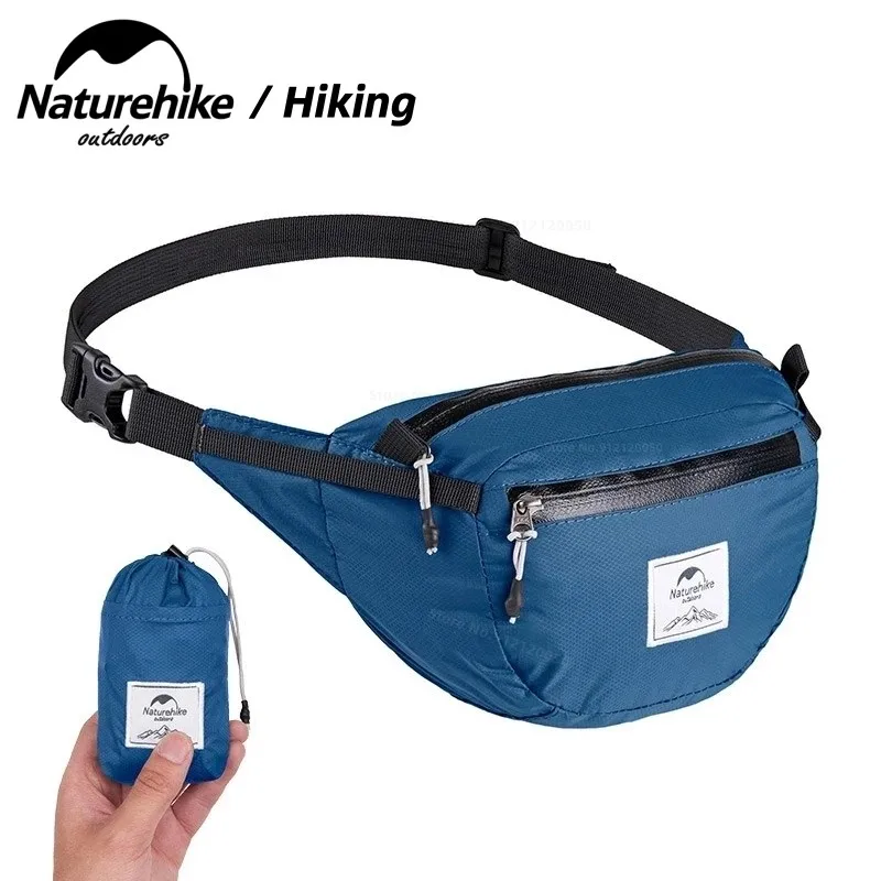 

Туристическая спортивная сумка Naturehike, многофункциональный складной водонепроницаемый ультралегкий вместительный поясной кошелек для бег...